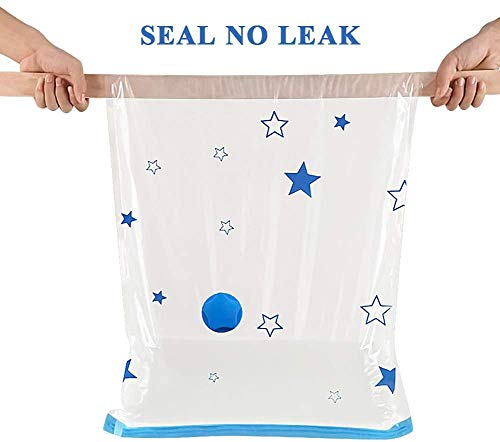 UOUNE Vacuum Storage Bags, 6-Pack Jumbo (100 x 80cm) Reusable Space Saver Bags Vacuum Compression Zipper Storage Bags with Airtight Valve and Hand Pump,Work with Vacuum Cleaner - Image 6