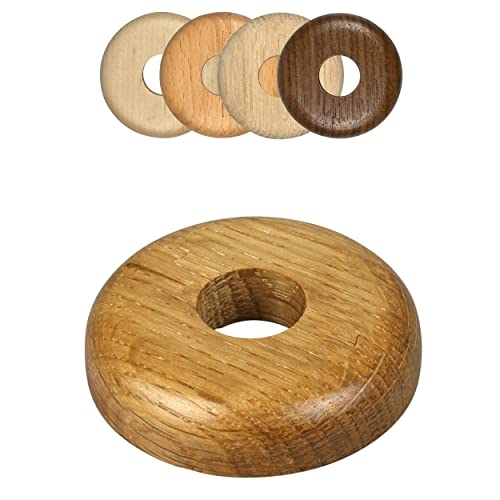 FUX 2 Pcs Cache Tuyau Rosace Radiateur 19mm - Rosace en Bois de Chêne pour Coffrage