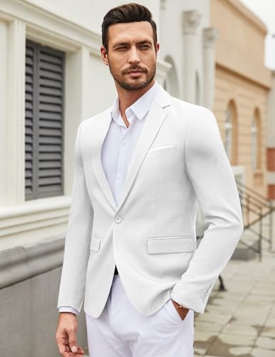 Image of COOFANDY Mens Casual Blazer Suit Jackets One Button Sport Coats Lightweight Business Sports Jackets