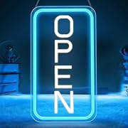 ОсветлениеWill Отворен неонов надпис, Отворен...