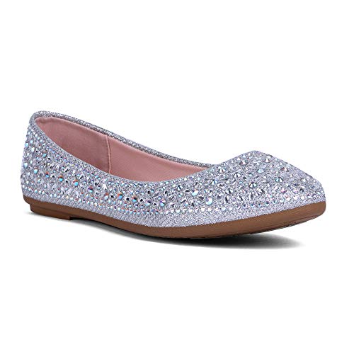 Girl's Round Toe Ballet Dress Shoes Flats (Toddler/Little Girl/Big Girl)