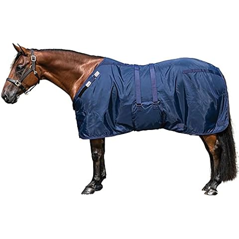 Adjusta Fit Dura-Nylon Pony Stable Sheets | Ultimate Equine Comfort & Protection | Keeps Coats Smooth & Shiny | Cutback | Open Front | Legstrap | Size 80 Cover