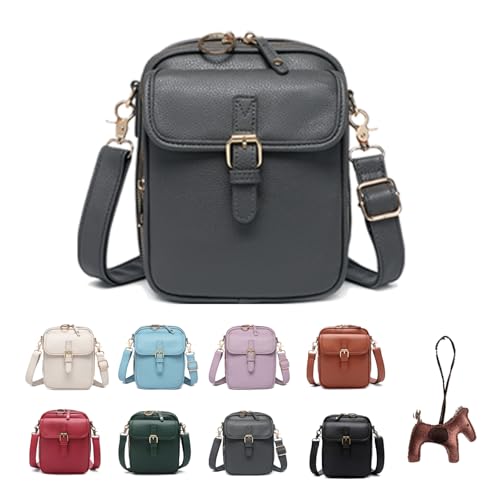 Sculpture Crossbody Bag, Sculpture 8f Crossbody Leather Bag, Anti Theft Shoulder Bags Built in Wallet with 10 Card Slots