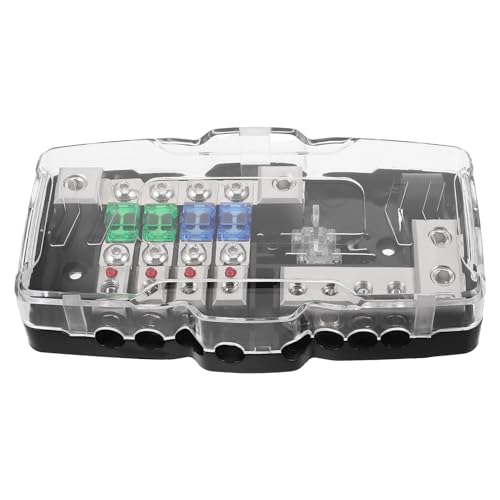 Portafusibles de 4 vías Hemobllo: distribución eficiente para audio automotriz