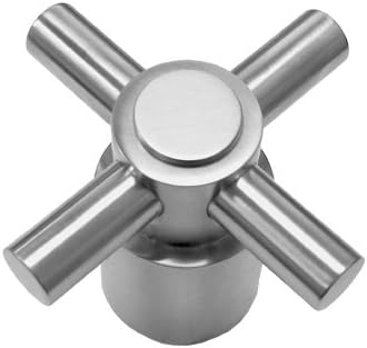 Jaclo 9880-CROSS-PEW Contemporary Cross Handle Escutcheon, Pewter
