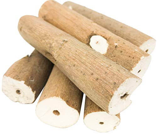 Bonka Bird Toys 1211 Pk6 Natural Bark Sola Sticks, 6-Pack, 3" Lon...