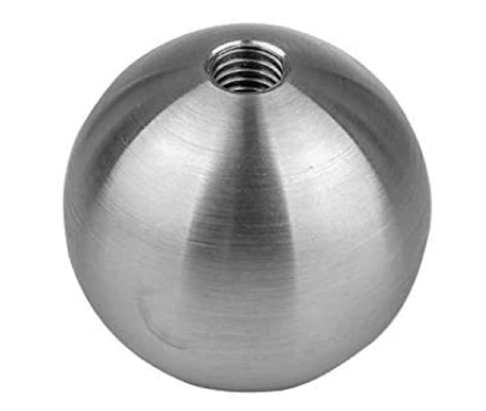 Bola roscada de acero inoxidable, bola de profundidad de rosca completa de 5 piezas, bola con orificio pasante roscado M18, perforación de 3 mm a 10 mm_M16 * 2 mm,Bolas de Acero Inoxidable(M