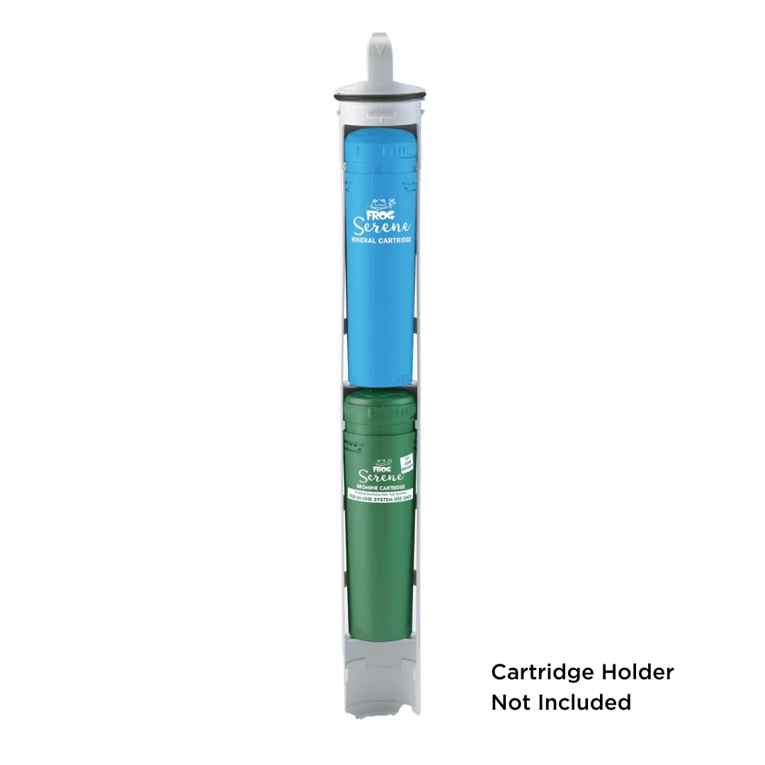 FROG Serene in-Line Sanitizing System + FROG Jump Start Start-Up Shock for Hot Tubs with Built-in Cartridge Holder