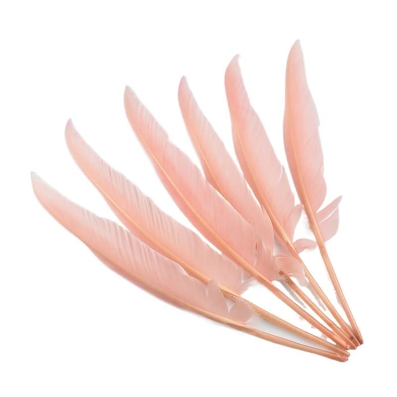 Plumas de pavo de colores rosa para manualidades y decoración de bodas 100 uds