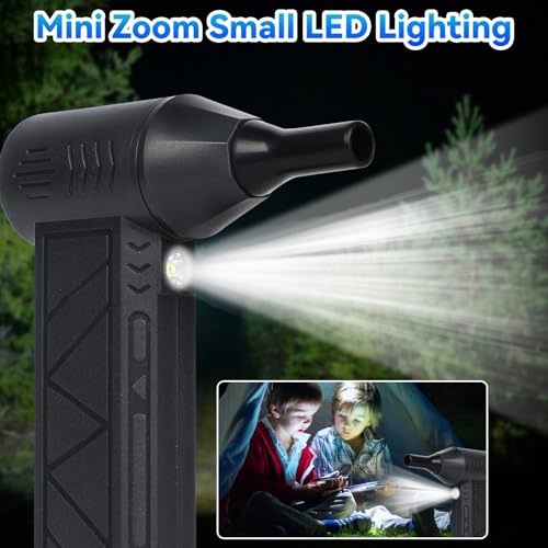 Snow Whiz Turbo Blower, Snowwhiz Turbo Blower with Led, Mini Turbo Snow Blower for Car,3 Gear Adjustable Super Power Turbo Breeze Electric Blower,Clear Snow 10x Faster