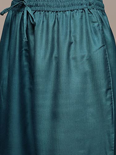 Costume kurta brodé en mélange de soie anubhutee de qualité premium - 4