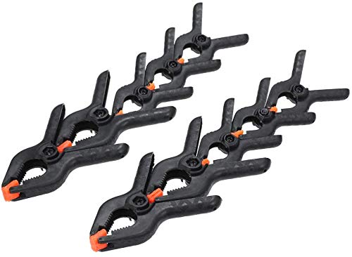 COOLCHIC 10 Pieces Plastic Nylon Toggle A Clamp Spring Clamps Multifunctional Clip Tips DIY Tool Set for Photography Studio Plate