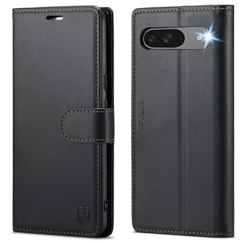 FLIPALM Wallet Case for Google Pixel 10 5G/Pixel 10 Pro, RFID Blocking Credit Card Holder, PU Leather Folio Flip Kickstand Protective Shockproof Cover (Black)