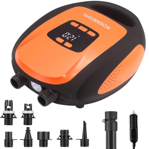 Paddle Board Pump Electric Portable, KOSMEGAL SUP Pump for Paddleboard, Professional 20PSI Air...