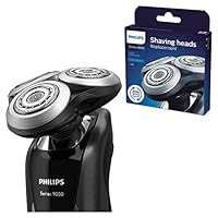 Philips Shaver Series 9000 Electric Shaver Replacement Head with V-Track Precision Blades PRO, Compatible with Series 8000 & 9000, Black/Silver, SH90/70