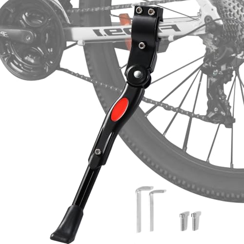 Blendura Pata de Cabra Caballete Bicicleta Ajustable, Black, 24-27 Pulgadas para BMX, 700c, MTB