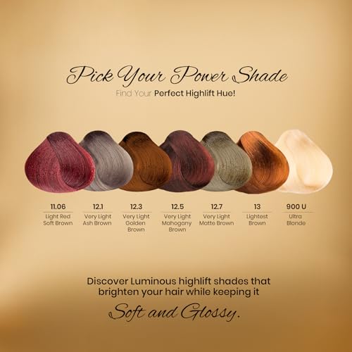 Image of Yuthika Professional High Lift Creme Hair Colour 12.1 Very Ash Brown 50g with 30 Volume 9% Developer