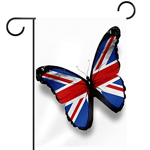 Drapeau britannique extérieur motif papillon pour décorer l'allée