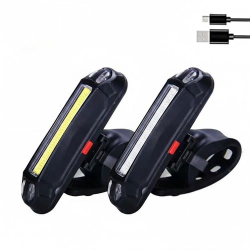 GoodTool 2 Pack Rear Tail Light LED Bicycle Tail Light Cycling Flashlight Suitable For Helmets Backpacks And Scooters Road Bikes Or Mountain Bikes (Red And White Light And Red And Blue Light)