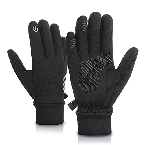 Handschuhe Kinder Warme Fahrradhandschuhe Kinder Fleece Handschuhe Kinder Wasserdicht Reithandschuhe Kinder mit Winddicht Anti-Rutsch für Jungen Mädchen Cover