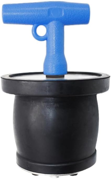 Mechanical Test, Seal & Clean-Out Pipe Plug -2-1/16 to 2-9/16 in Marine Boat Scupper Steel DWV Testing Anti-Return Winterizing Pool Plug with Galvanized Screw & Nut for Most Pipe Sink Pool