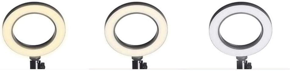 HBJWOV Light Stand Phone Holder for Live Stream，Makeup, Dimmable Led Camera Beauty Ringlight for Photography Compatible