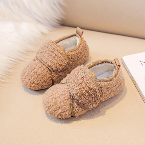 sfdgfhyf Toddler Flat Sole Boots Kid Baby Girl Cute Solid Ｃolor Ｗarm Slippers Infant Toddler Winter Boots With Non Slip2