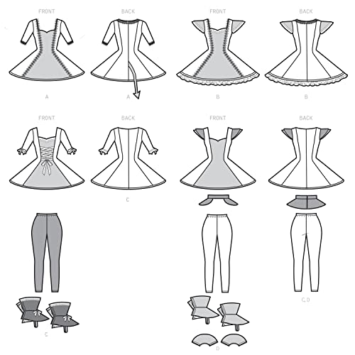 Simplicity Sewing Pattern S9349 Misses' Costumes, 14-16-18-20-22 - Image 3
