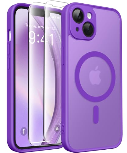 Coque iPhone 14 MagSafe CAPRARO protection caméra mate translucide