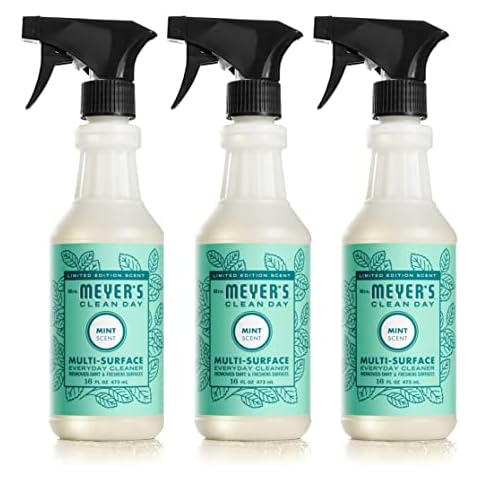 Mrs. Meyer's All-Purpose Cleaner Spray, Limited Edition Mint, 16 fl. oz - Pack of 3 Cover