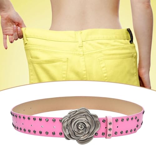 Women Leather Belt Versatile Adjustable for Casual Dress Pants Trousers4