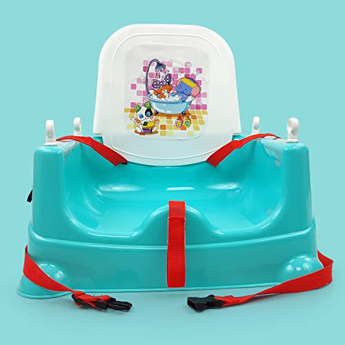 Image of NHR Foldable 4 in 1 Baby Feeding Chair, Baby High Chair, Car Seat with 3 Level Table Adjustment (Sea Green)
