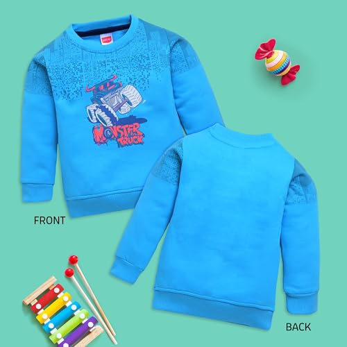Image of LuvLap Baby Boys Full Sleeve Sweatshirt & Pyjama Set Pack of 1
