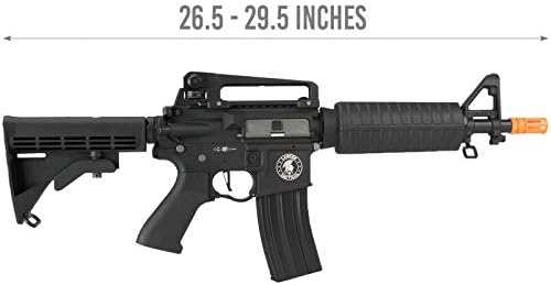 Lancer Tactical M933 Commando Proline Airsoft AEG Rifle 350 FPS Black