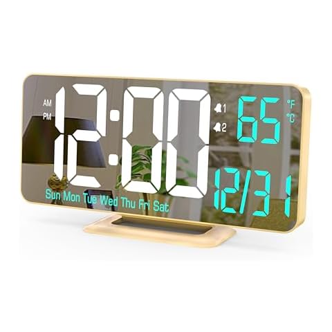 Horloge KOSUMOSU Double Réveil Dorée Cover