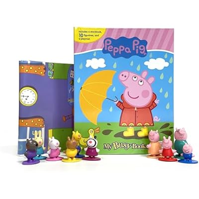Peppa Pig My Busy Books - Storybook, 10 figurines, playmat
