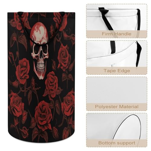 Panier à linge pliable robuste doté de poignées étendues ergonomiques - 5