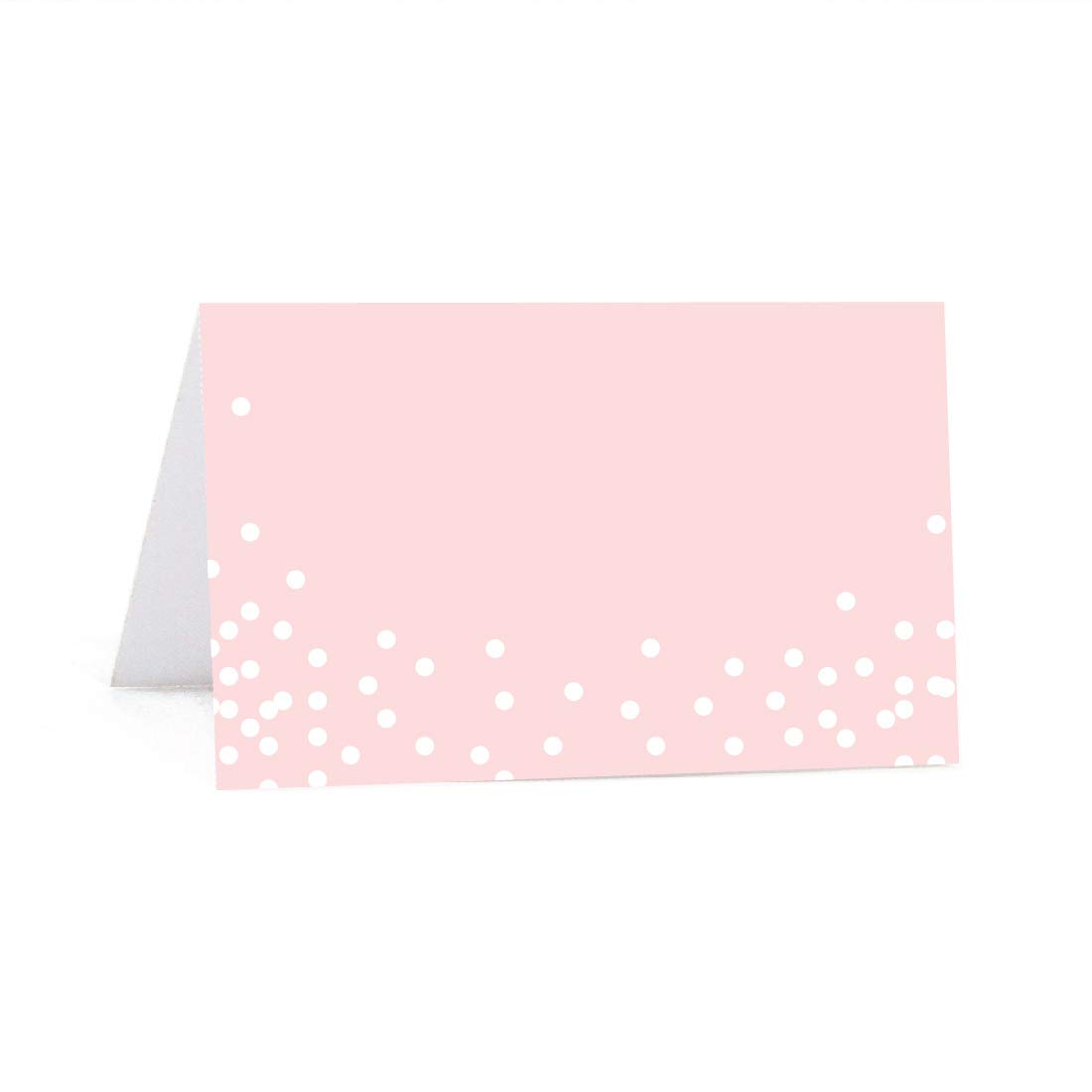 Andaz Press Pink Blush and Gray Pop Fizz Clink Wedding Collection, Printable Small Table Tent Place Cards, 20-Pack