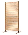 VEVOR Wooden Privacy Screen,36" W x 73" H Outdoor Privacy Screen, Freestanding Wood Privacy Panel with Stand,Outdoor Divider for Balcony Patio Lawn Garden