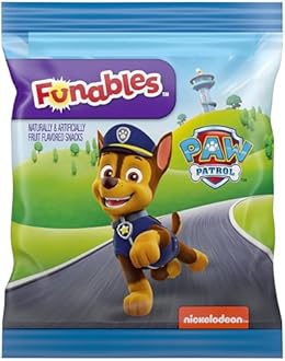 Funables Fruity Snacks, PAW Patrol, Assorted Fruit, Flavored Snacks, 0.8 oz (Pack of 44)