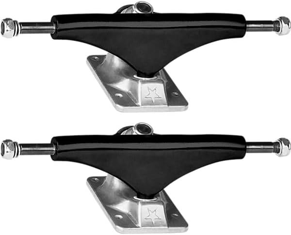 Mini Logo Skateboards Black/Polished Skateboard Trucks - 5.25" Hanger 8.0" Axle (Set of 2)