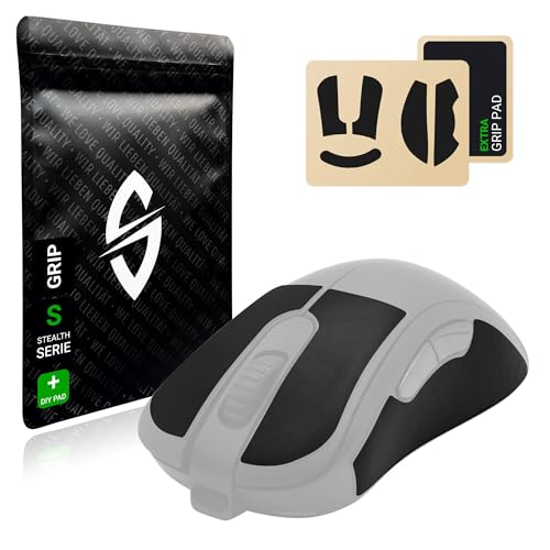 Grip Tape Set per BenQ Zowie EC2-CW + pad extra Grip assorbe il sudore estremamente antiscivolo ultra sottile 0.5 mm autoadesivo e senza residui accessorio