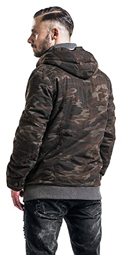 Brandit Parkmont Jacket Männer Winterjacke camouflage L 100% Baumwolle Basics
