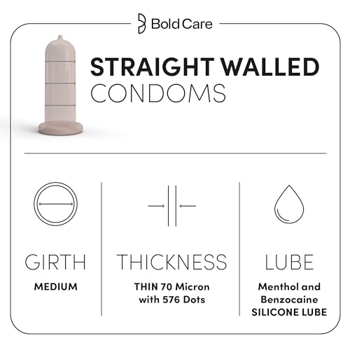 Image of Bold Care 404 Ultra Thin Lubricated Ecstasy Condoms for Men -10 Condoms (Pack of 1)