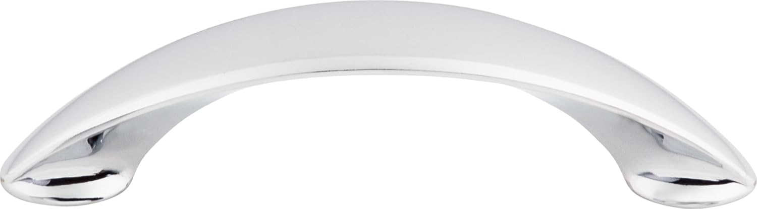 Top Knobs M516 Nouveau II Collection 3-3/4 New Haven Pull, Polished Chrome
