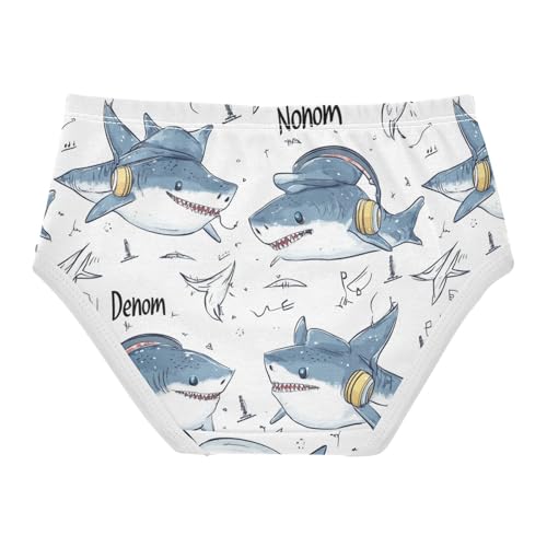 Wusikd Shark Girls' Underwear Cotton Girls Briefs Soft Toddler Underwear 2T2