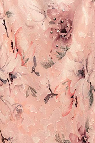 Alex Evenings Women's Sleeveless Printed Chiffon Dress With Shawl, Blush Multi, 12 #TOP3