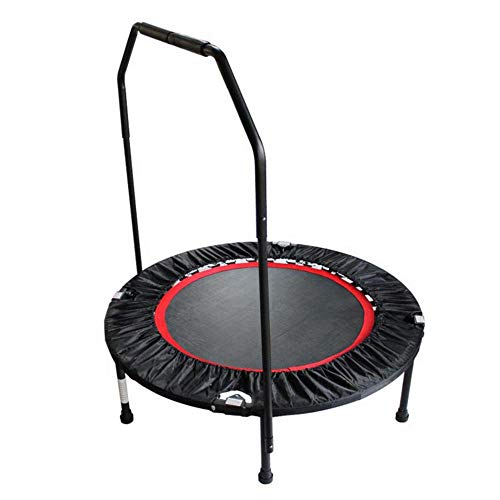 Folding Trampoline Quiet and Safe Bounce in-Home Mini Rebounder Total Body Exercise Quiet