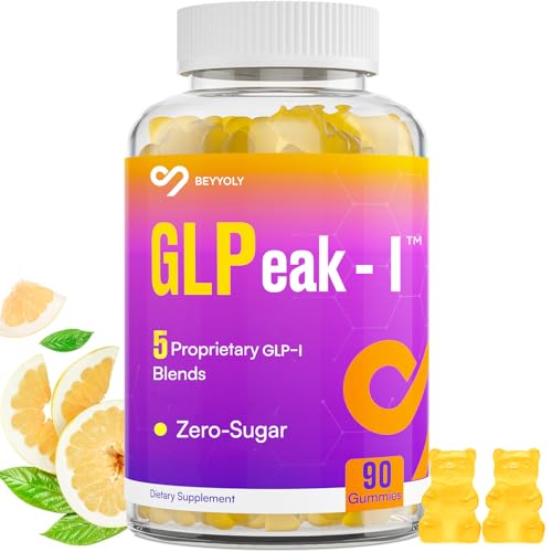 Beyyoly GLP-I | GLP-I Probiotic Gummy for Women and Men, 17-in-1 GLP-I Supplement with Akkermansia...
