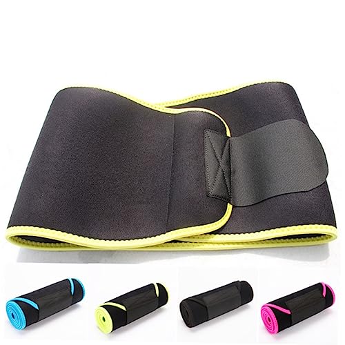 GALPADA Wrap Women's Waist Cincher Belly Band Non-slip Neoprene Abdominal Exercise Belt Size s Yellow